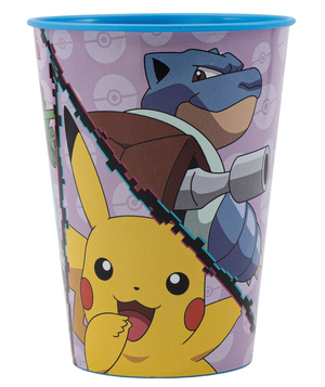 Set Pappa 5 Pezzi Pikachu Pokemom Piatti Bicchiere Posate Confezione Regalo - St08010