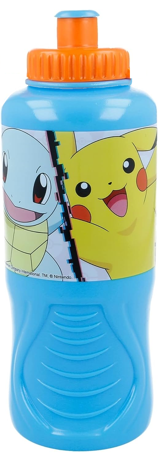 Set Borraccia e Portamerenda Pikachu Pokémon 2 Pezzi in Plastica Riutilizzabile Bpa Free