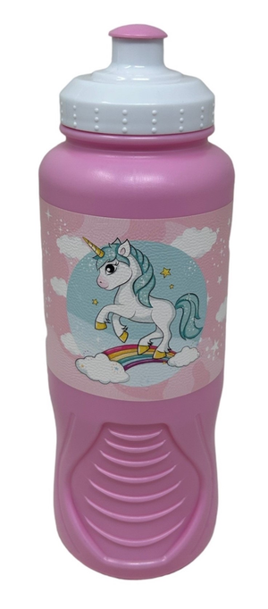 Set Borraccia e Portamerenda Unicorno 2 Pezzi in Plastica Riutilizzabile Bpa Free