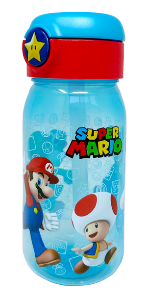 Borraccia Pop-Up Super Mario Bottiglia in Plastica Riutilizzabile 510 Ml - St75242