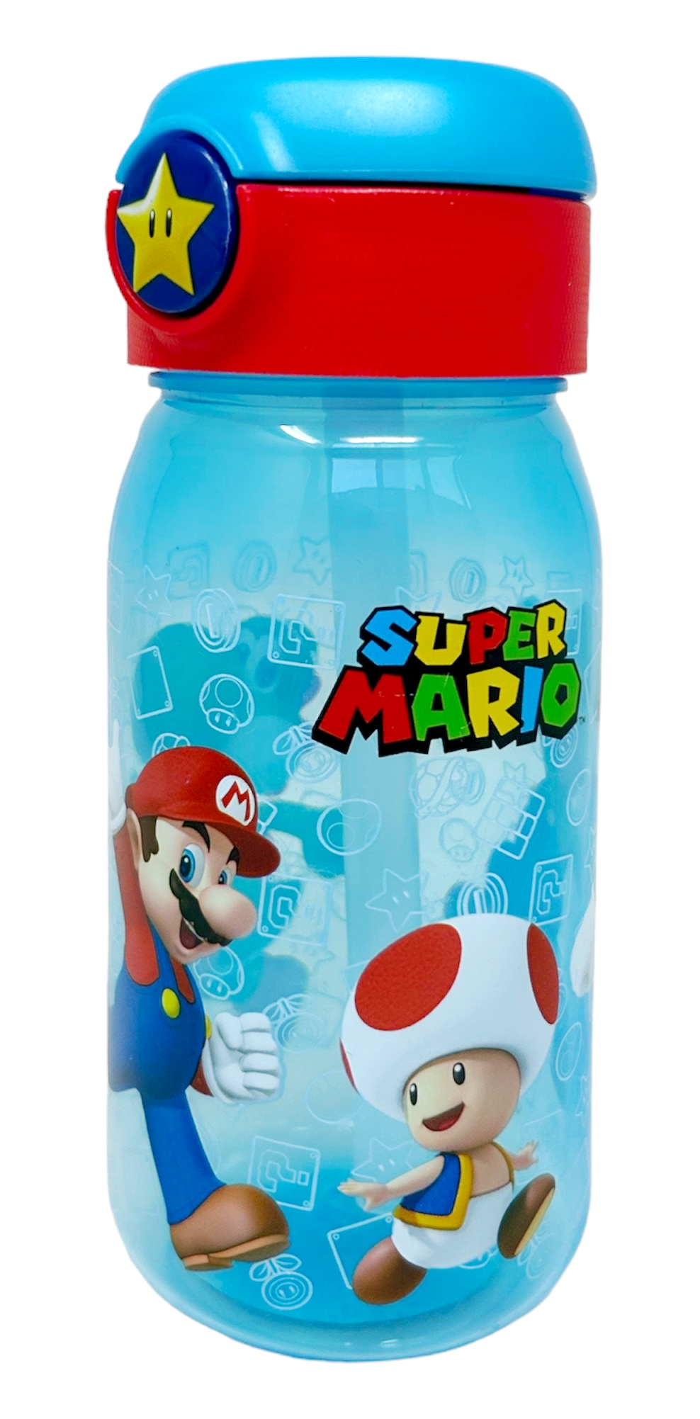 Borraccia Pop-Up Super Mario Bottiglia in Plastica Riutilizzabile 510 Ml - 78830
