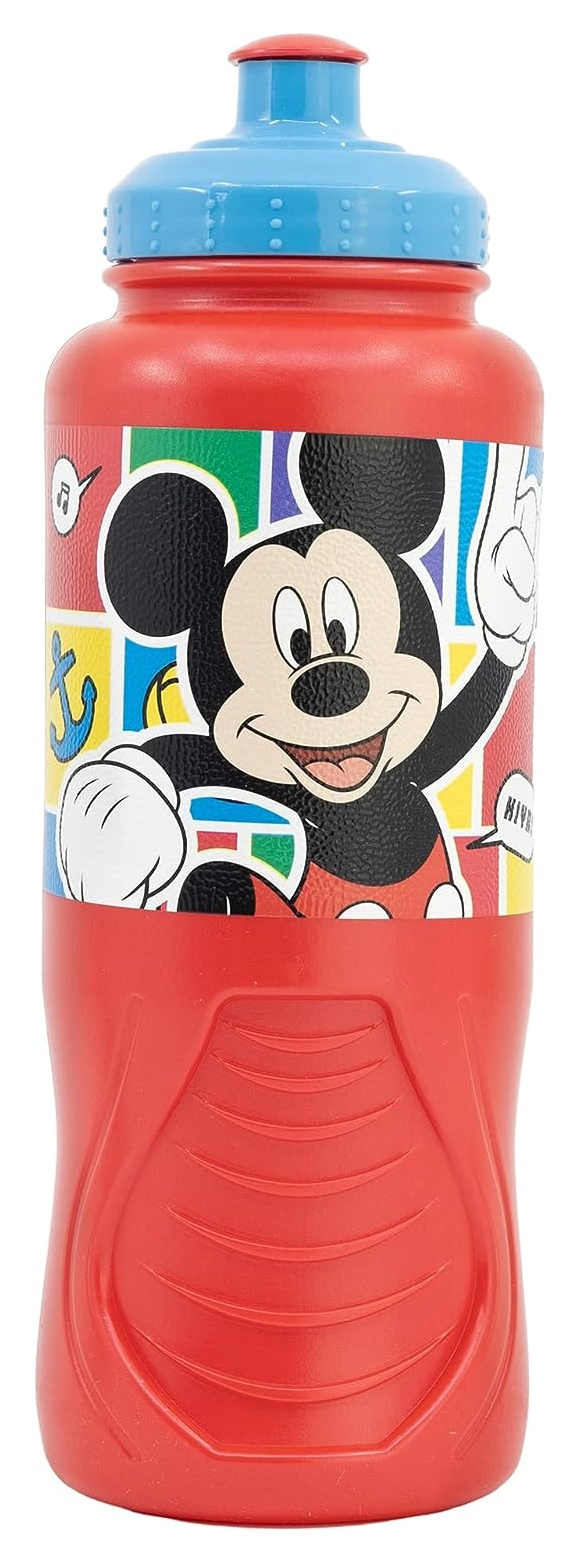 Set Borraccia e Portamerenda Topolino DISNEY 2 Pezzi in Plastica Riutilizzabile Bpa Free