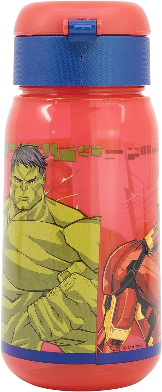 Borraccia Pop-Up Avengers MARVEL Bottiglia in Plastica Riutilizzabile 510 Ml - St74142