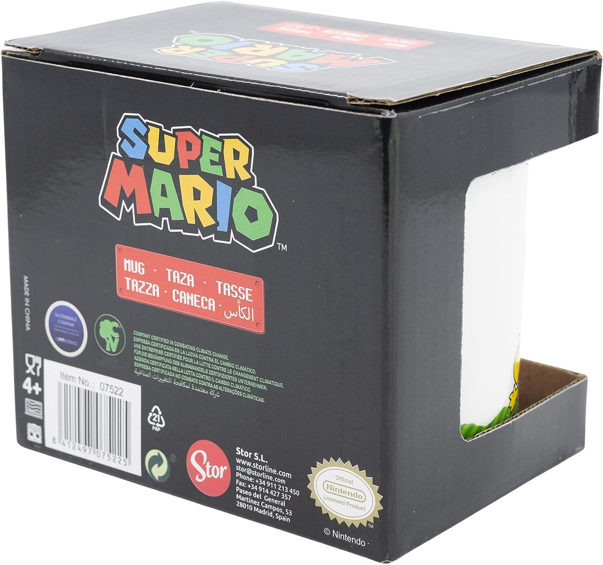 Tazza Mug Super Mario in Ceramica 310 Ml in Confezione - Stt7522