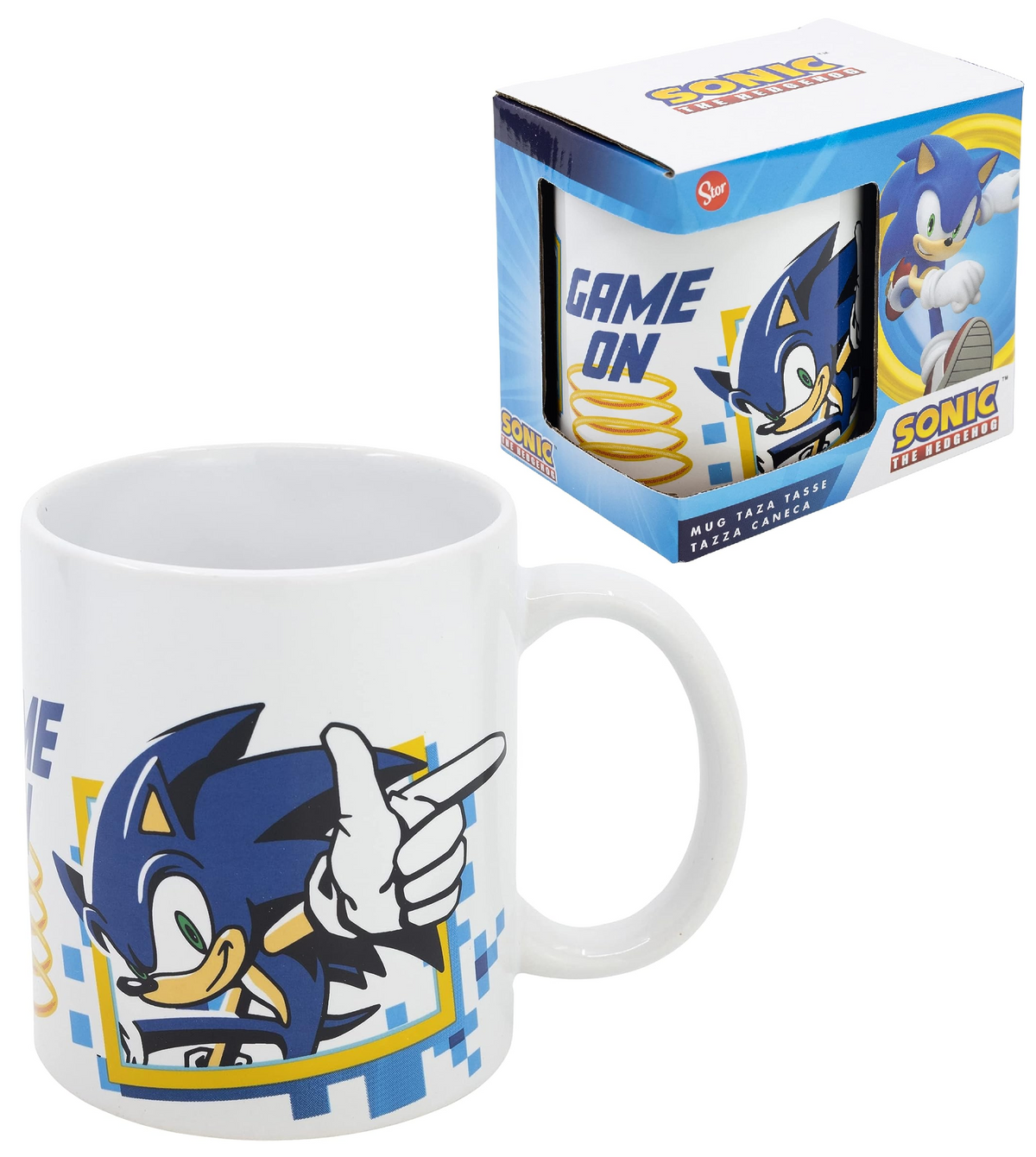 Tazza Mug Sonic in Ceramica 310 Ml in Confezione - Stt8465