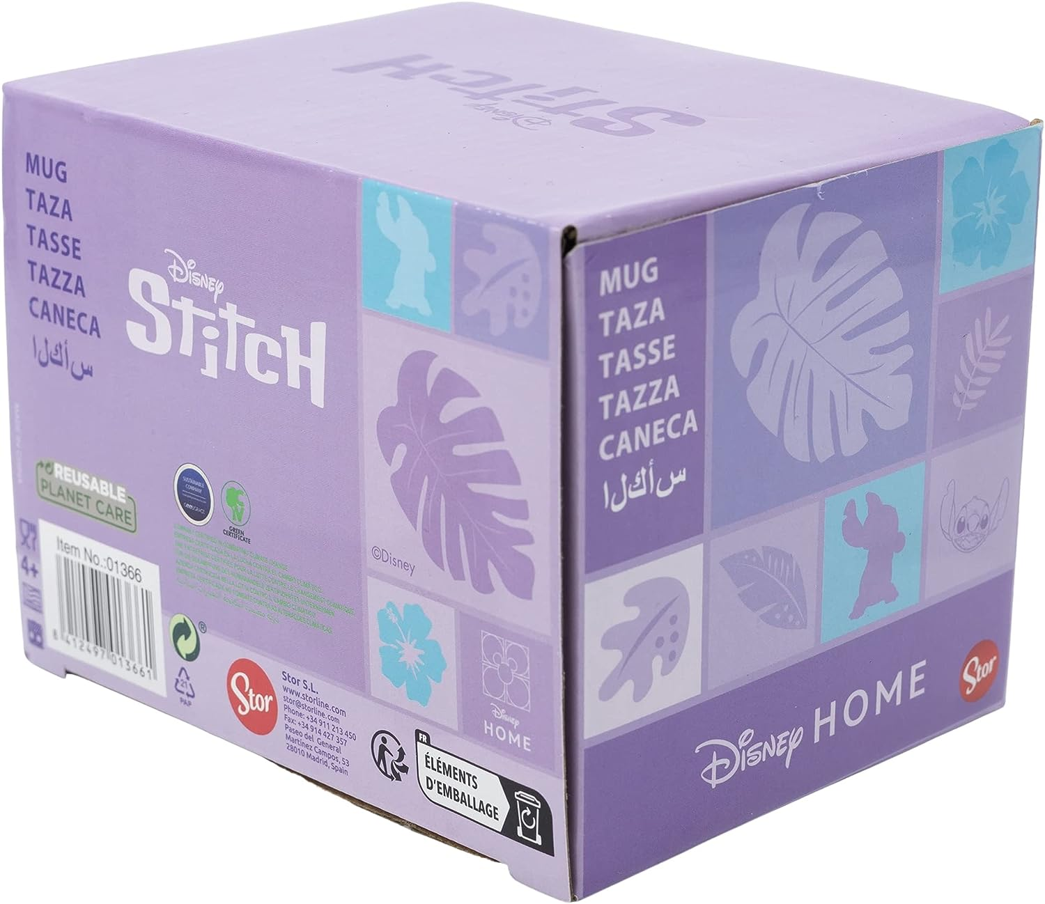 Tazza Mug Stitch DISNEY in Ceramica 470 Ml in Confezione - Stt1366