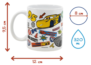 Tazza Mug Cars DISNEY Pixar in Ceramica 325 Ml in Confezione - Stt88074