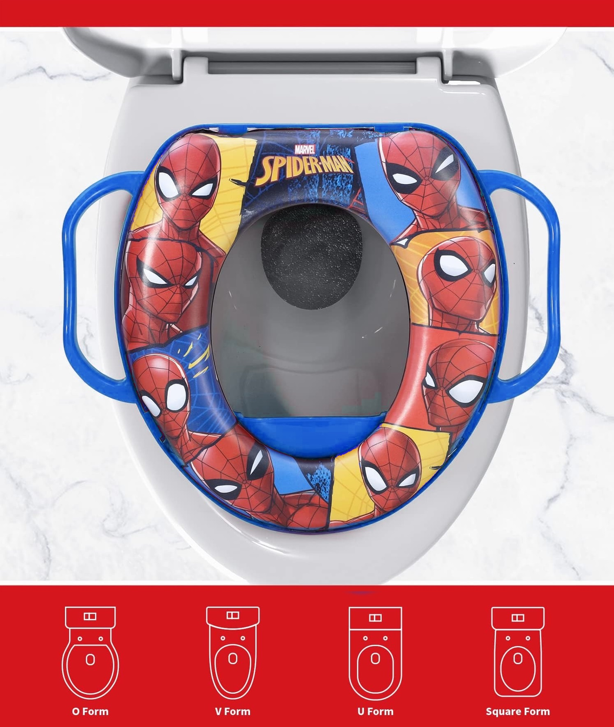 Riduttore Adattatore Wc Vasino Bagno Spiderman, Uomo Ragno MARVEL - 05033