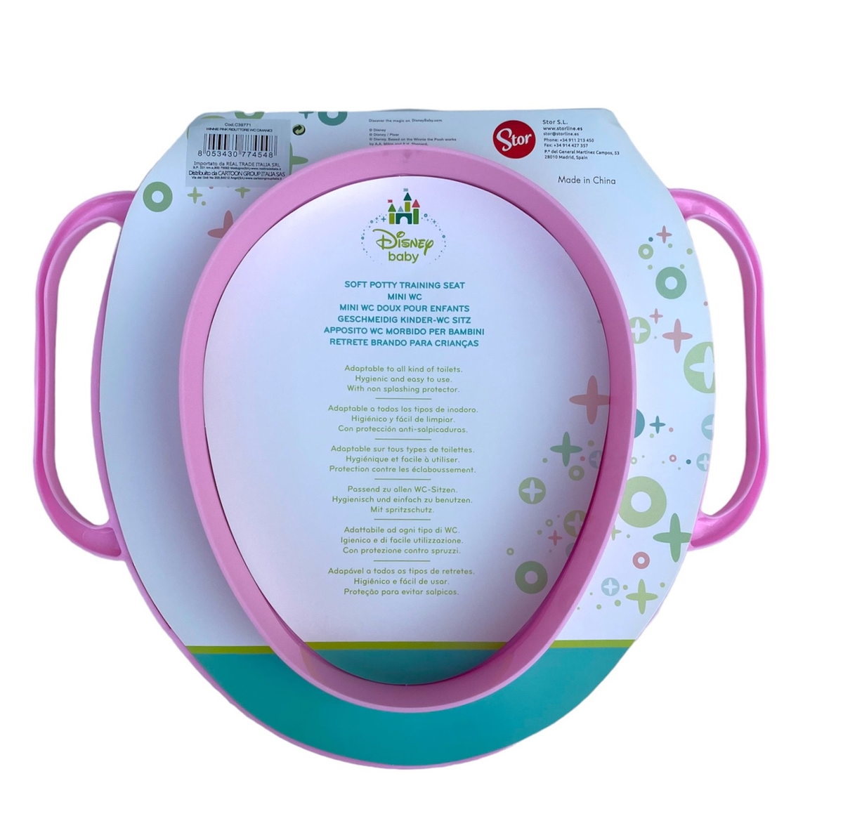 Riduttore Adattatore Wc Vasino Bagno Winnie the Pooh DISNEY Rosa - 39771