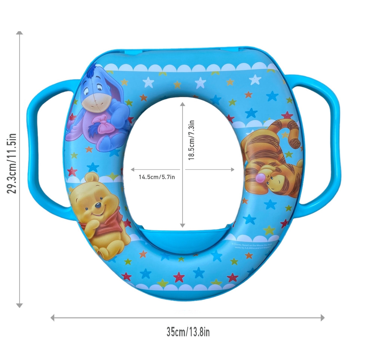 Riduttore Adattatore Wc Vasino Bagno Winnie the Pooh DISNEY Celeste - 39671