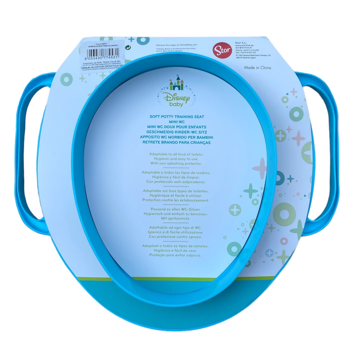 Riduttore Adattatore Wc Vasino Bagno Winnie the Pooh DISNEY Celeste - 39671
