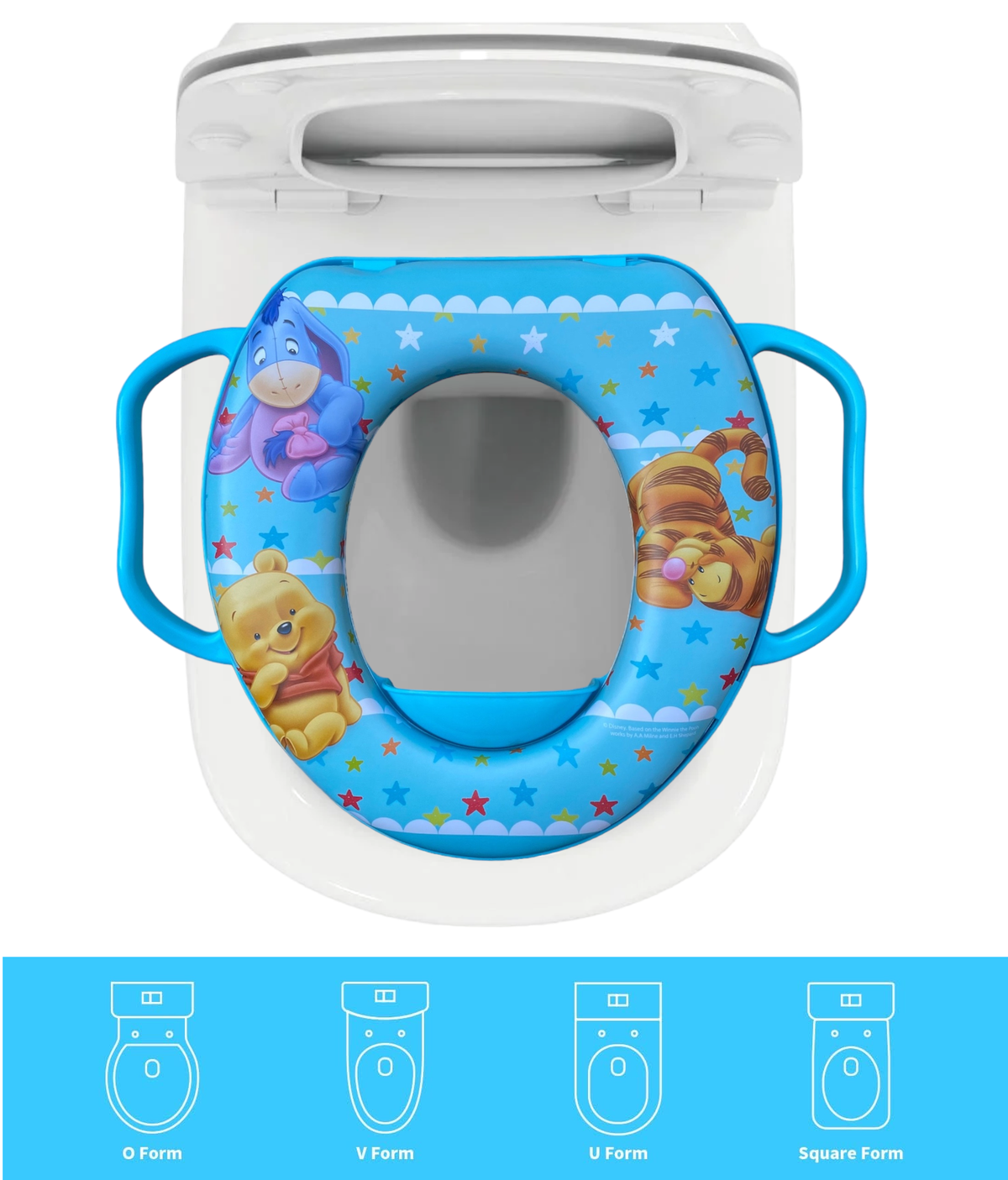 Riduttore Adattatore Wc Vasino Bagno Winnie the Pooh DISNEY Celeste - 39671