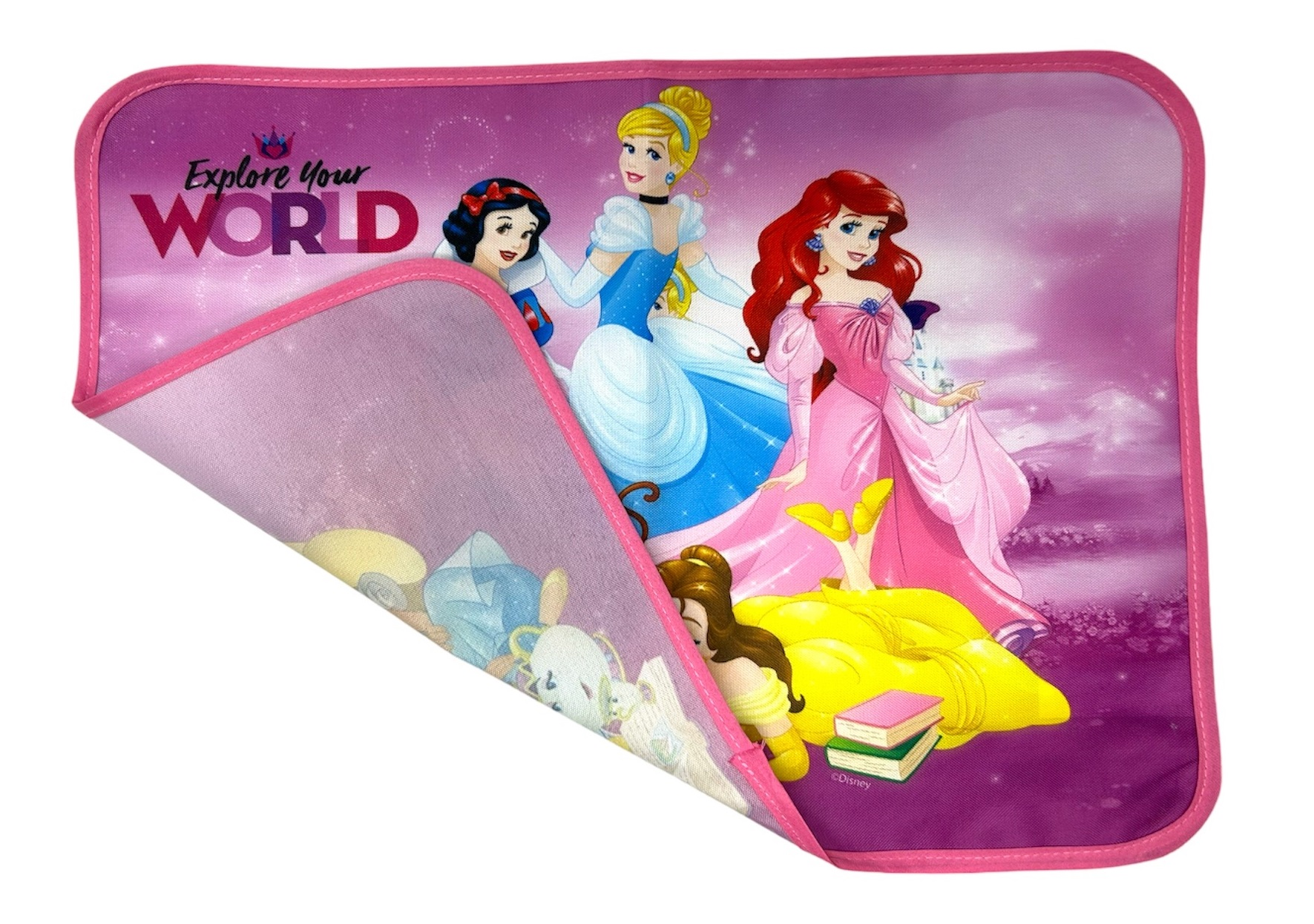 Tovaglietta Principesse DISNEY Colazione Scuola in Poliestere Impermeabile Cm. 40x30 - Tv05pr