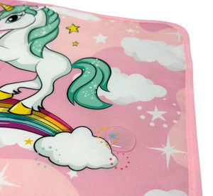 Tovaglietta Unicorno Colazione Scuola in Poliestere Impermeabile Cm. 40x30 - Tv08un