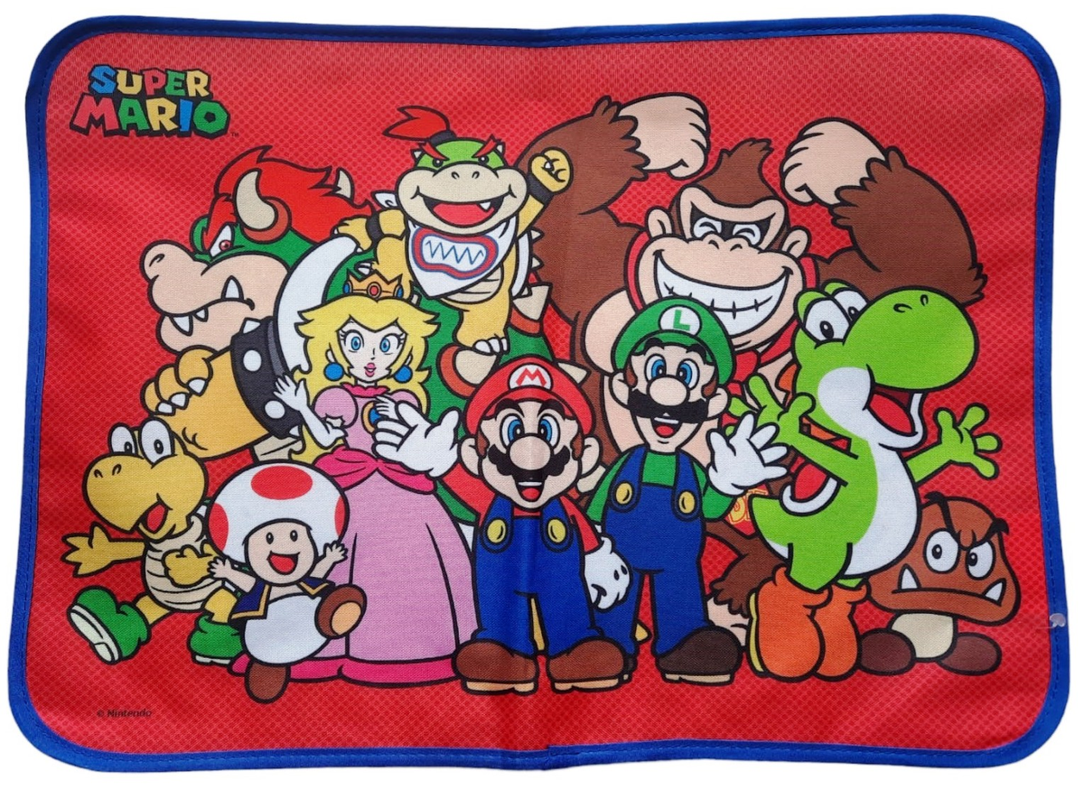 Tovaglietta Super Mario Colazione Scuola in Poliestere Impermeabile Cm. 40x30 - Tv09sm
