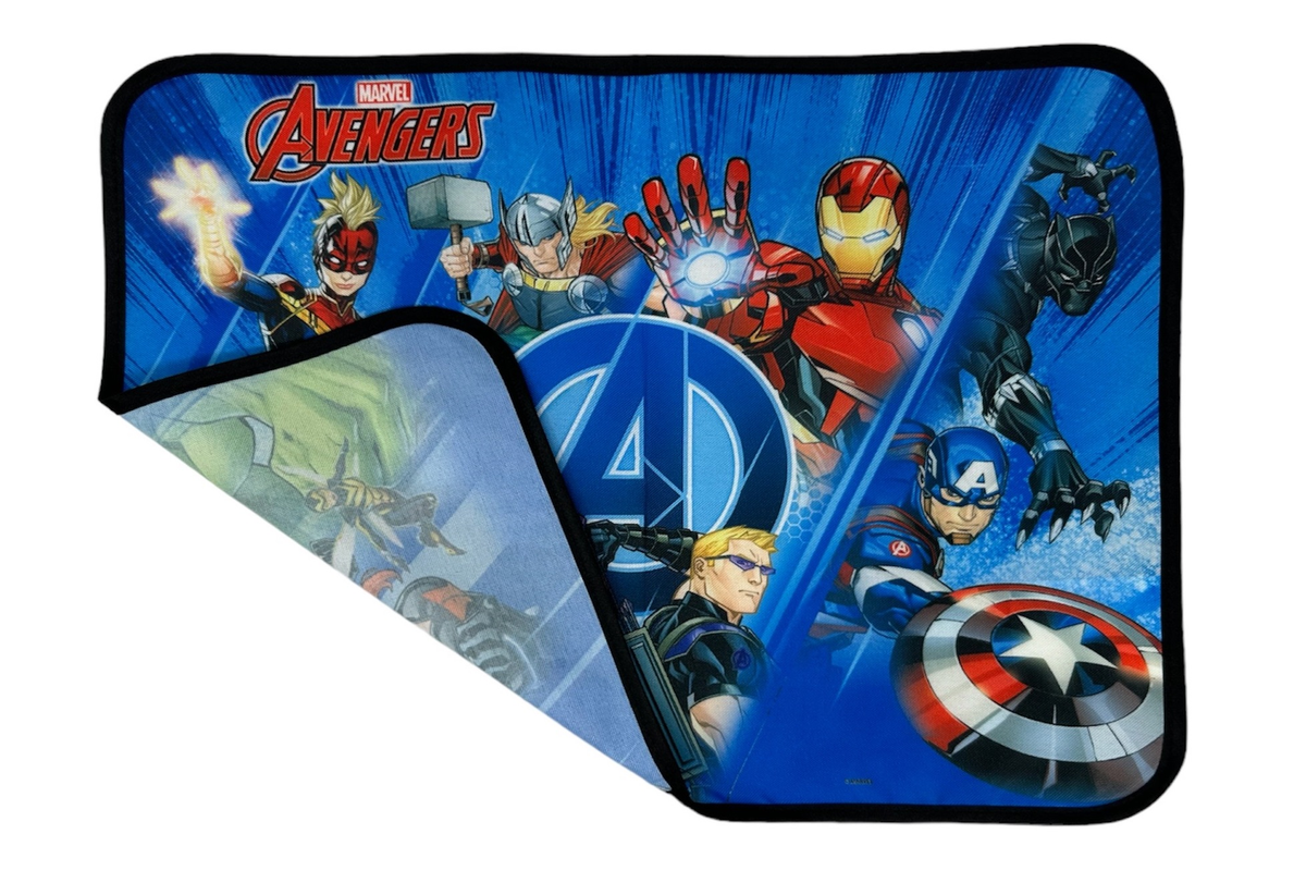 Tovaglietta Avengers MARVEL Colazione Scuola in Poliestere Impermeabile Cm. 40x30 - Tv15av