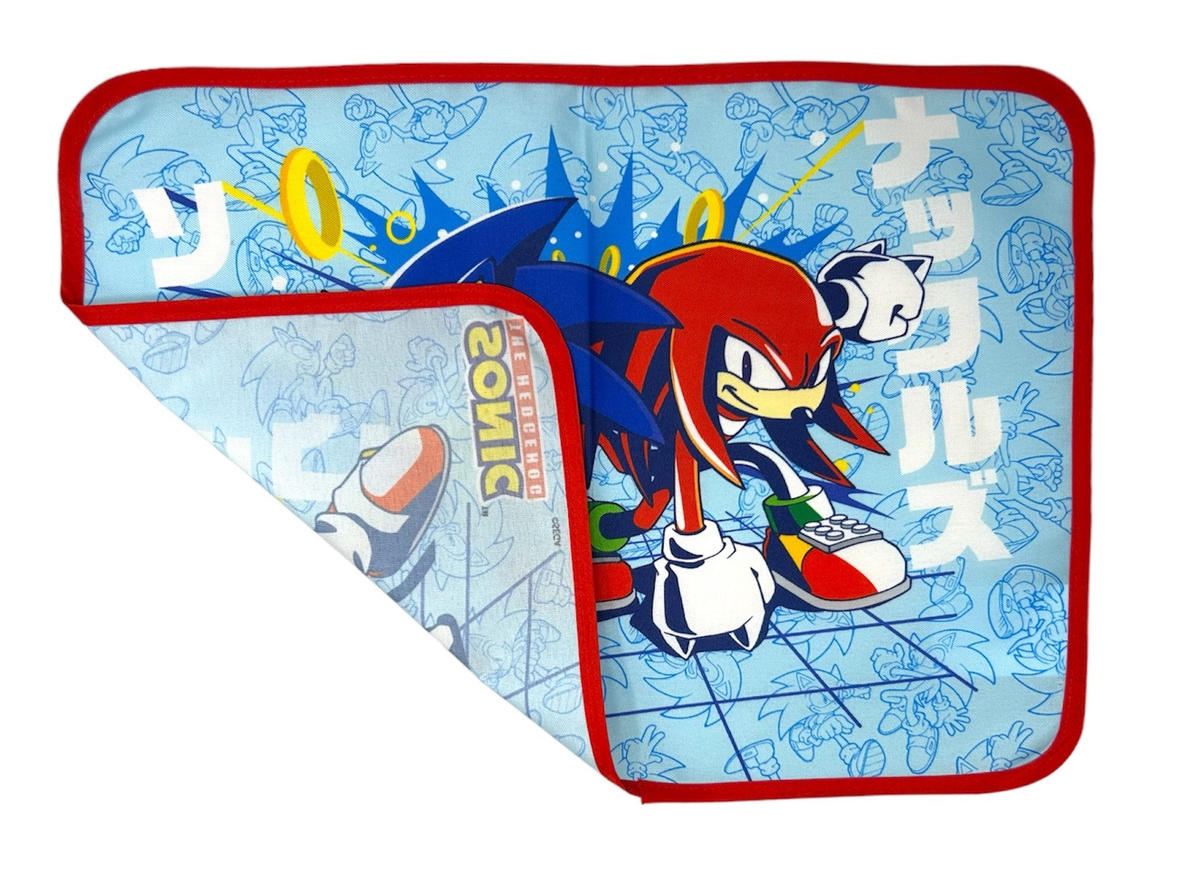 Tovaglietta Sonic e Knuckles Colazione Scuola in Poliestere Impermeabile Cm. 40x30 - Tv17sn