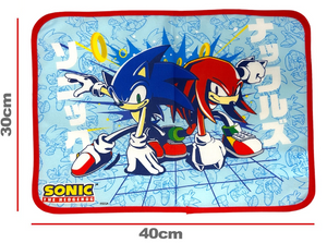 Tovaglietta Sonic e Knuckles Colazione Scuola in Poliestere Impermeabile Cm. 40x30 - Tv17sn
