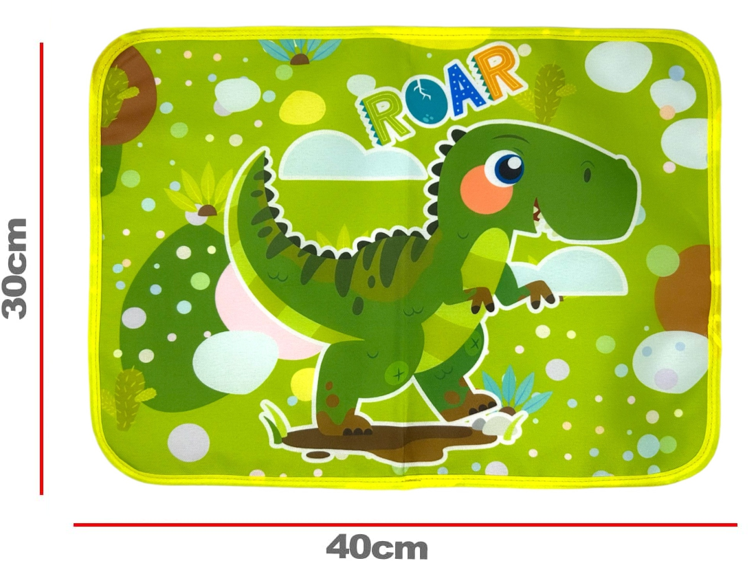 Tovaglietta Dinosauri Colazione Scuola in Poliestere Impermeabile Cm. 40x30 - Tv19dn