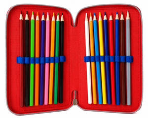 Astuccio Scuola 3d Topolino DISNEY Multiscomparto 3 Zip Portacolori Pennarelli Giotto - Mic0832