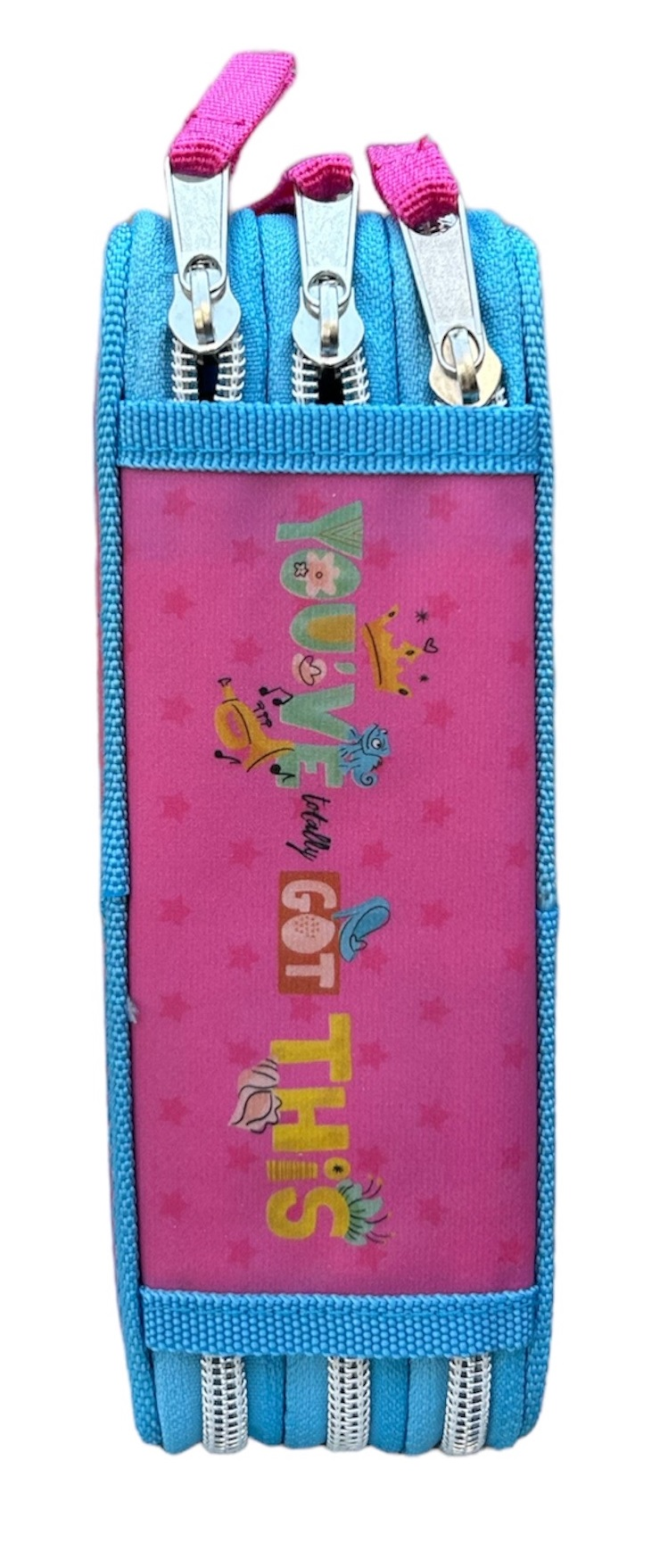 Astuccio Scuola 3d Principesse DISNEY Multiscomparto 3 Zip Portacolori Pennarelli Giotto - Pr0832