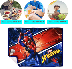 Tovaglietta Magica Spiderman MARVEL in Tessuto da Colazione Pranzo Cm.40x30 - Sp0864