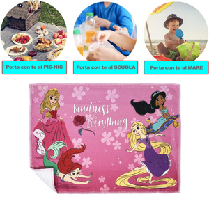 Tovaglietta Principesse DISNEY in Tessuto da Colazione Pranzo Cm.40x30 - Pr0834