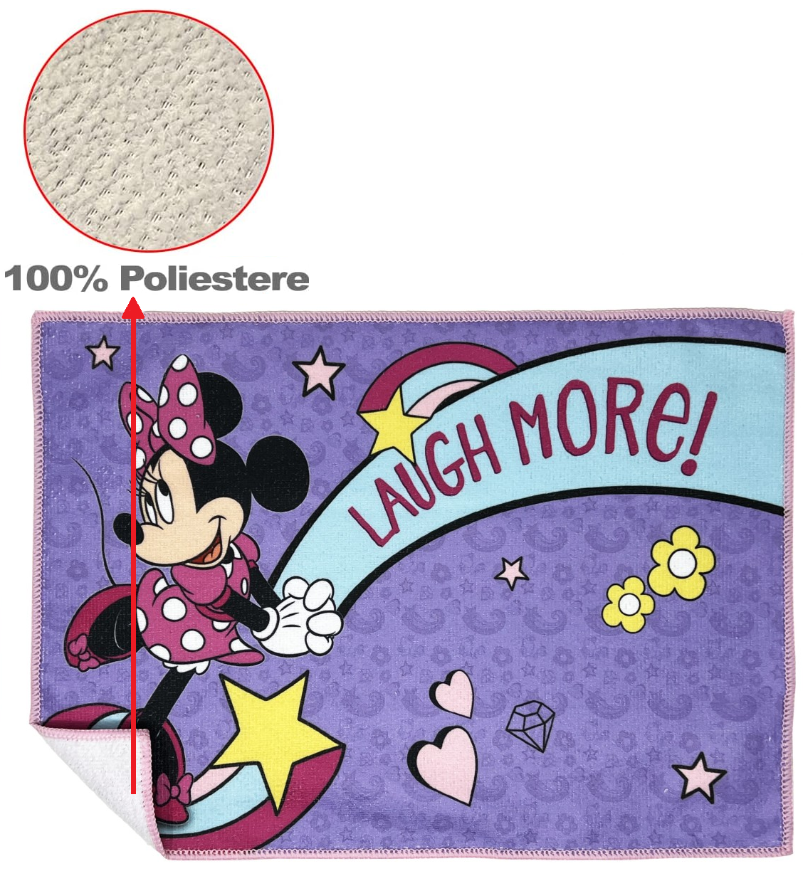 Tovaglietta Minnie DISNEY in Tessuto da Colazione Pranzo Cm.40x30 - Min0834