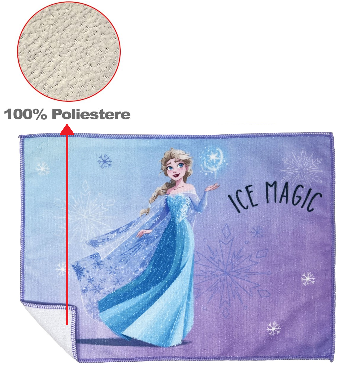 Tovaglietta Magica Frozen DISNEY in Tessuto da Colazione Pranzo Cm.40x30 - Fr0864