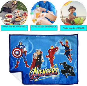 Tovaglietta Avengers MARVEL in Tessuto da Colazione Pranzo Cm.40x30 - Av0834