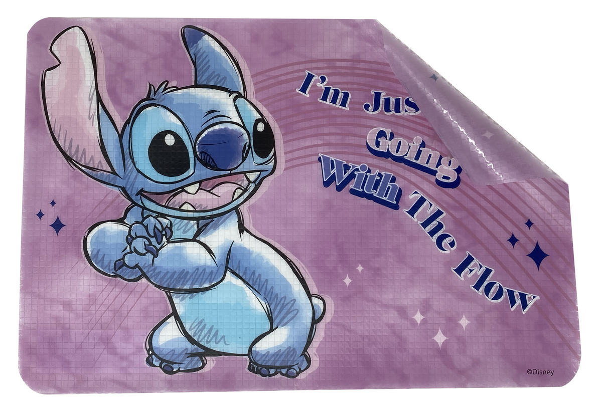 Tovaglietta Stitch DISNEY in Plastica Morbida Antiscivolo Ripiegabile Lavabile da Colazione Pranzo Cm.44x30 - Lst0843-G