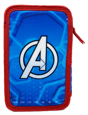 Astuccio Scuola 3d Avengers MARVEL Multiscomparto 3 Zip Portacolori Pennarelli Giotto - Av0832