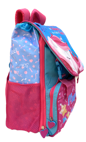 Zaino Unicorno Estensibile Scuola Elementare Cm. 40x29x27 - Uni0848-B
