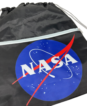 Sacca Nasa con Chiusura a Coulisse Tasca Frontale Borsa Tempo Libero Palestra Cm. 44x34 - Na0852nero
