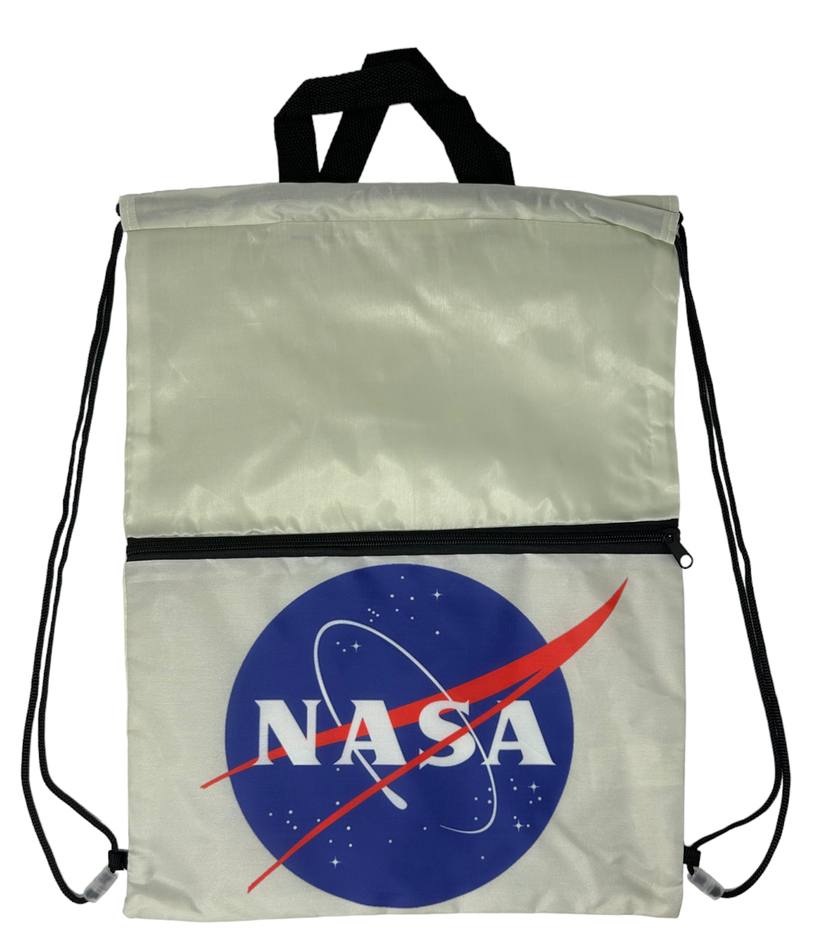 Sacca Nasa con Chiusura a Coulisse Tasca Frontale Borsa Tempo Libero Palestra Cm. 44x34 - Na0852grigio
