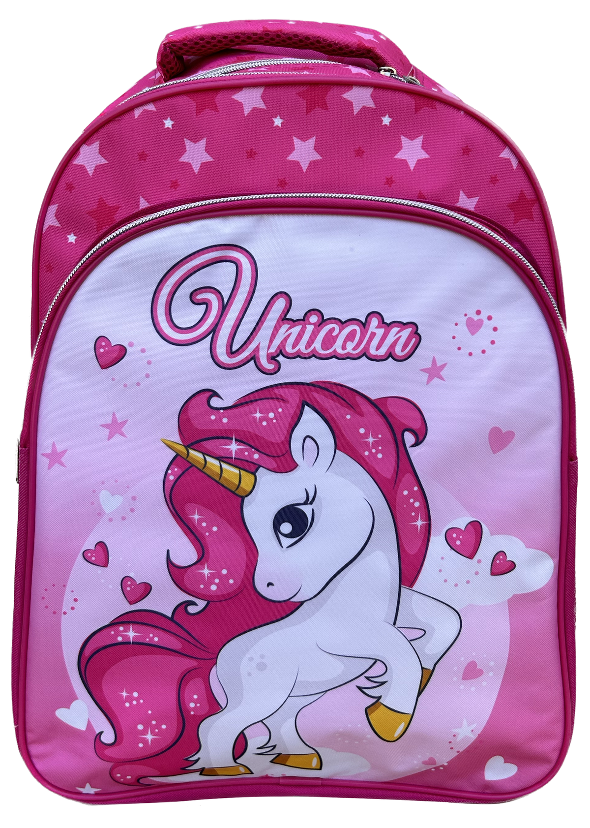Zaino Scuola Unicorno Borsa con 3 Tasche Scuola Tempo Libero Bambina - Uni23-1536