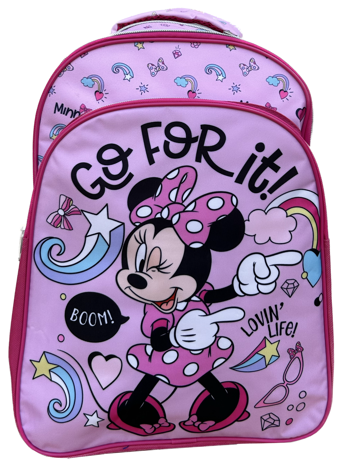 Zaino Scuola Minnie DISNEY Borsa con 3 Tasche Scuola Tempo Libero Bambina - Min23-2017