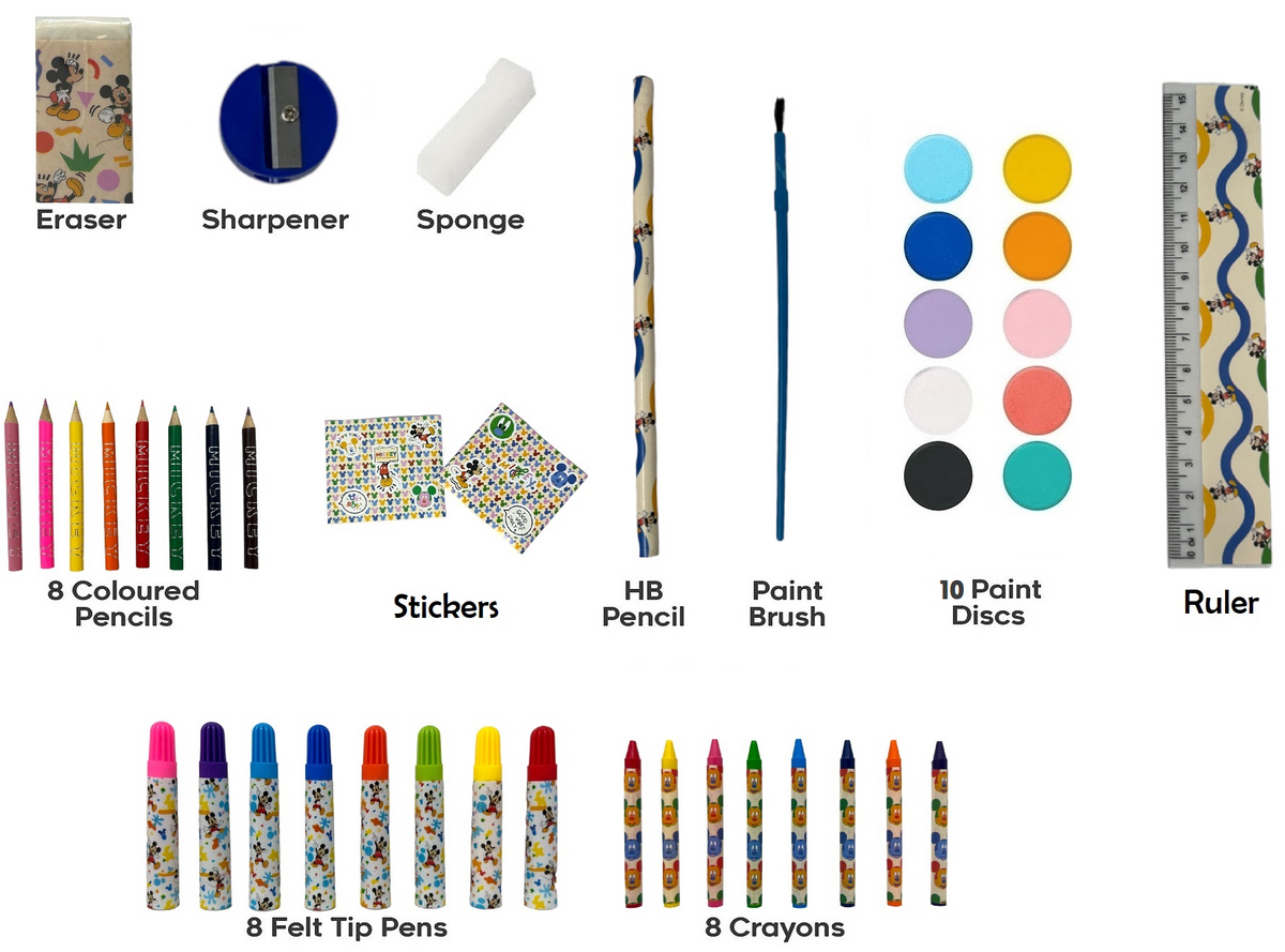 Colori Tololino Mickey Mouse DISNEY Valigetta 52 Pezzi Bambino - Mic0826