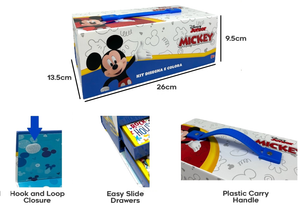 Colori Topolino Mickey DISNEY Pennarelli Acquerelli e Pastelli con Cassetti