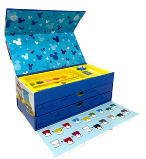 Colori Topolino Mickey DISNEY Pennarelli Acquerelli e Pastelli con Cassetti