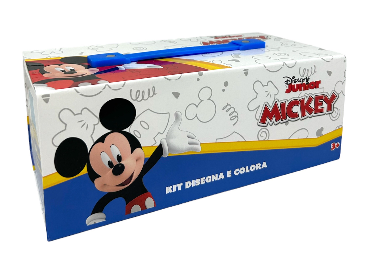 Colori Topolino Mickey DISNEY Pennarelli Acquerelli e Pastelli con Cassetti