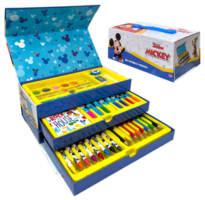 Colori Topolino Mickey DISNEY Pennarelli Acquerelli e Pastelli con Cassetti
