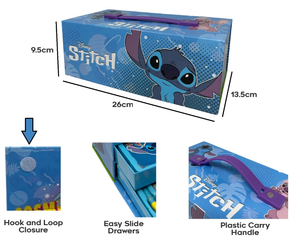Colori Stitch Alieno Simpatico DISNEY Pennarelli Acquerelli e Pastelli con Cassetti