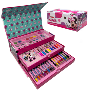 Colori Minnie DISNEY Pennarelli Acquerelli e Pastelli con Cassetti