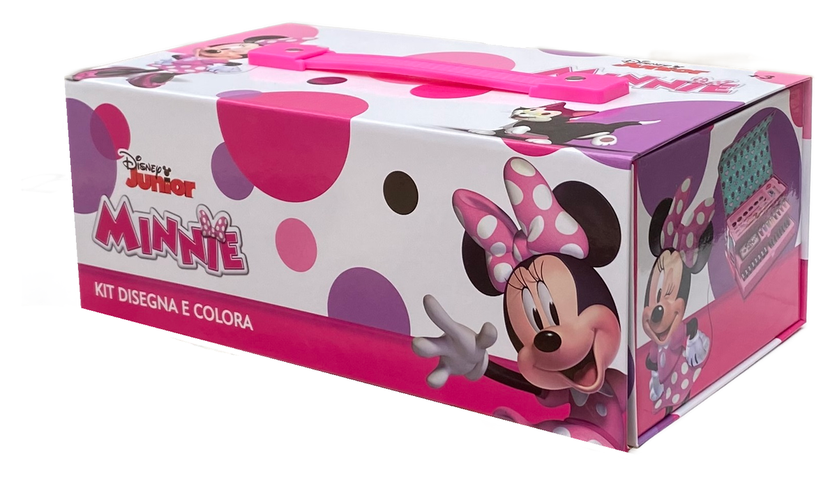 Colori Minnie DISNEY Pennarelli Acquerelli e Pastelli con Cassetti