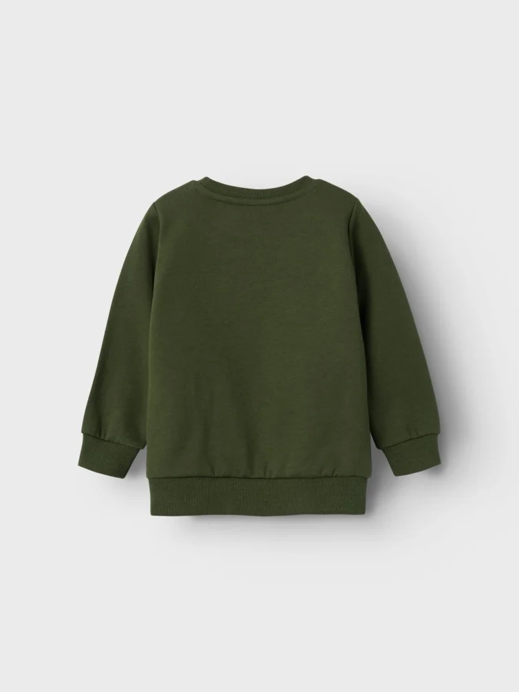 Felpa Maglione con Tasca Maglietta Bambino 100%co - 13220377verde