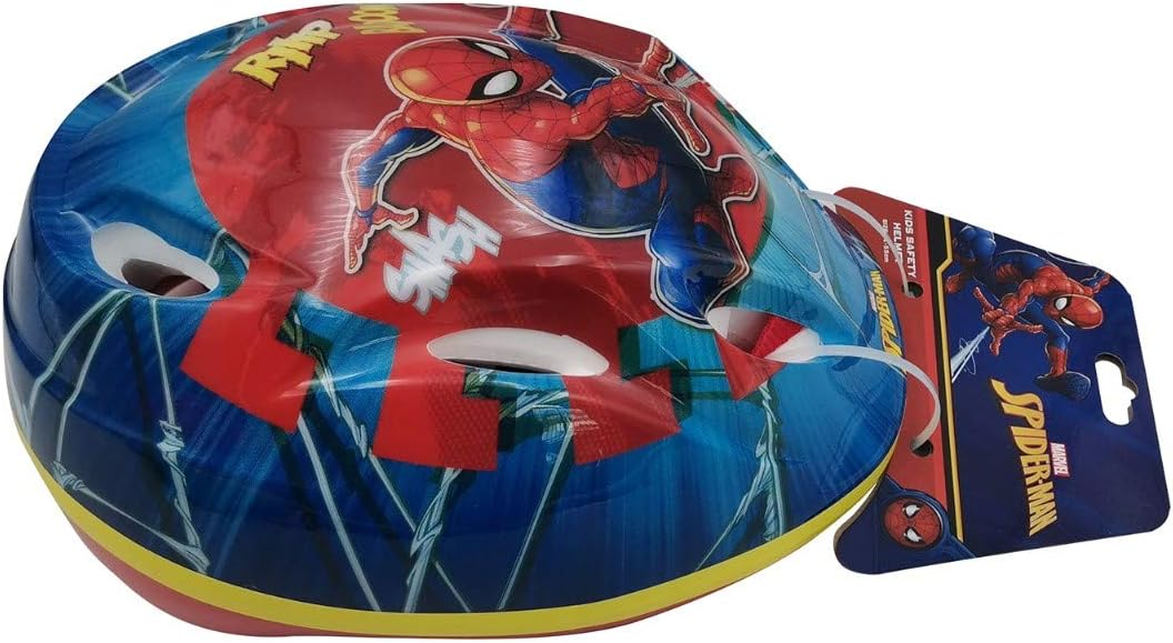Casco Protettivo Spiderman MARVEL per Bici Regolabile 51-55 CM Bambino - 34361