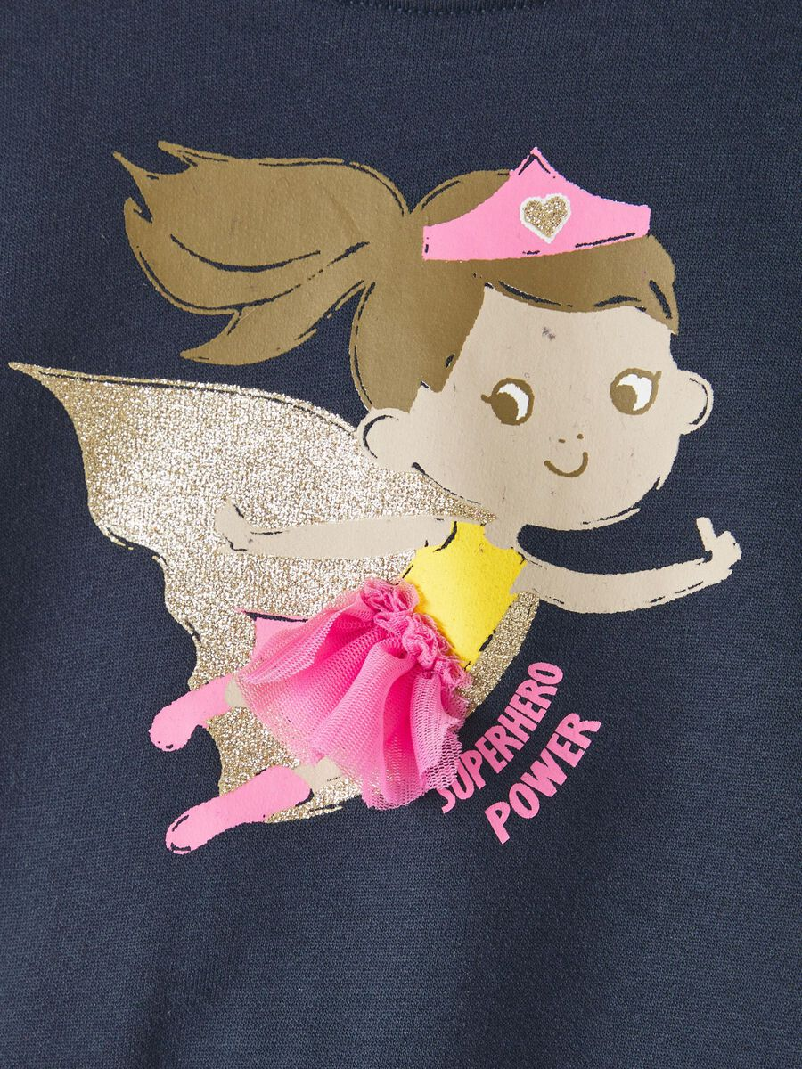 Felpa Maglione Maglietta Bambina - 13221552blu