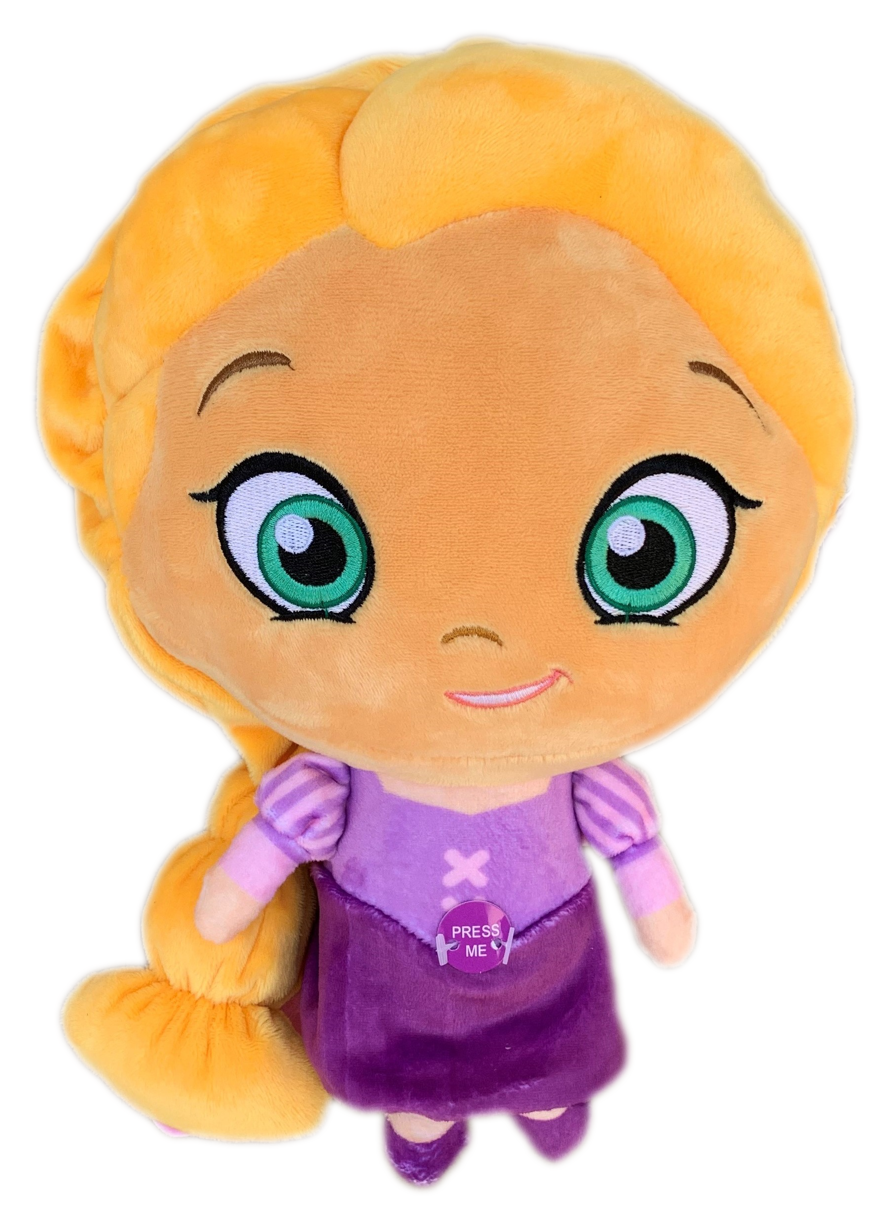 Peluche Rapunzel Principesse DISNEY Testone Pupazzo con Suono CM 28 - Dsp20-9350-1