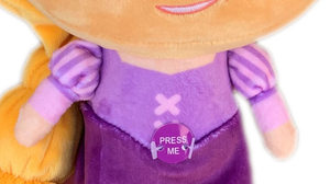 Peluche Rapunzel Principesse DISNEY Testone Pupazzo con Suono CM 28 - Dsp20-9350-1